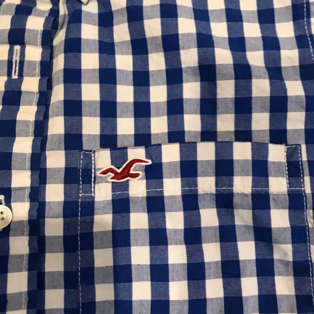 Hollister‎ plaid button down size large